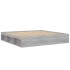 Estructura de cama Sonoma gris 200x200