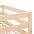 Cama alta de niños escalera madera maciza pino 80x200