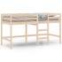 Cama alta de niños con escalera madera maciza pino 90x190