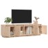 Mueble de TV de madera maciza de pino 156x37x45