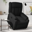 Sillón reclinable elevable cuero artificial negro