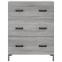 Aparador alto madera contrachapada gris sonoma 69,5x34x180