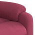 Sillón reclinable de masaje elevable terciopelo rojo