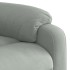 Sillón reclinable de masaje elevable terciopelo gris