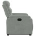 Sillón reclinable elevable terciopelo gris