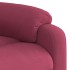 Sillón reclinable de masaje eléctrico terciopelo rojo