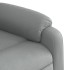 Sillón reclinable elevable de tela gris