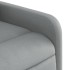 Sillón reclinable elevable de tela gris