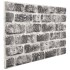 Paneles de pared 3D diseño de ladrillo 11 uds EPS gris