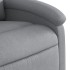 Sillón reclinable elevable de tela gris