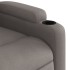 Sillón reclinable de masaje eléctrico tela gris