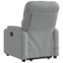 Sillón de masaje eléctrico reclinable elevable tela gris