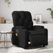 Sillón de masaje reclinable eléctrico cuero sintético negro