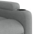 Sillón reclinable eléctrico tela gris