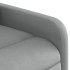 Sillón reclinable elevable de tela gris