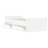 Estructura de cama con cajones blanco 75x190