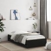 Cama con cajones madera de ingeniería negra 75x190 cm