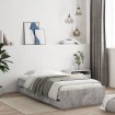 Cama con cajones madera de ingeniería gris hormigón 75x190 cm