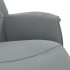 Sillón reclinable con reposapiés tela gris