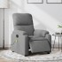 Sillón reclinable masaje eléctrico tela microfibra gris