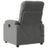 Sillón reclinable masaje eléctrico tela microfibra gris