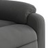 Sillón reclinable masaje eléctrico tela microfibra gris