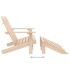 Otomana Adirondack de jardín 2 plazas madera de