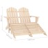 Otomana Adirondack de jardín 2 plazas madera de