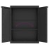 Armario de almacenaje exterior PP negro 65x37x85