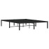 Estructura de cama de metal negro 140x200