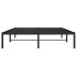 Estructura de cama de metal negro 140x200