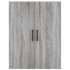 Aparador alto madera contrachapada gris sonoma 69,5x34x180