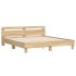 Cama con cabecero madera de ingeniería roble Sonoma 180x200