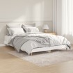 Estructura de cama madera contrachapada blanca 135x190 cm