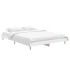 Estructura de cama madera contrachapada blanca 135x190