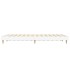 Estructura de cama madera contrachapada blanca 135x190