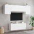 Muebles de TV de pared 6 piezas madera de ingeniería