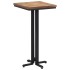 Mesa alta de bar teca reciclada maciza 55x55x110