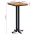 Mesa alta de bar teca reciclada maciza 55x55x110