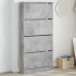 Mueble zapatero 4 cajones abatibles gris hormigón