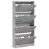 Mueble zapatero 4 cajones abatibles gris hormigón