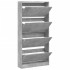 Mueble zapatero 4 cajones abatibles gris hormigón