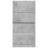 Mueble zapatero 4 cajones abatibles gris hormigón