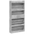 Mueble zapatero 4 cajones abatibles gris hormigón