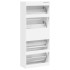 Mueble zapatero con 4 cajones abatibles blanco 80x34x187,5