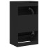 Mueble zapatero con 2 cajones abatibles negro 60x42x108