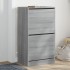 Mueble zapatero 2 cajones abatibles gris Sonoma 60x42x108