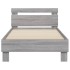 Cama con cabecero madera de ingeniería gris Sonoma 90x190