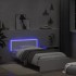 Estructura de cama con cabecero y luces LED blanco 100x200