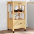 Carrito de cocina MONZA madera maciza de pino 48x40x90